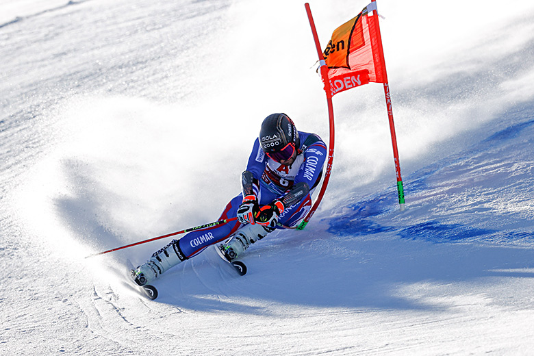 Mathieu Faivre, sélectionné en ski alpin pour les JO d’hiver de Pékin 2022.