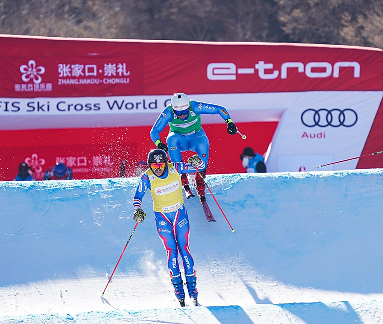 Romain Mari démarre le ski cross à 19 ans